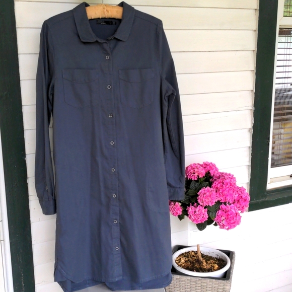 Prana Jackets & Blazers - Prana Yarrow Shacket size L noir blue pockets like new